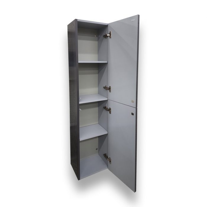 Vida Grey Nature Wall Hung Linen Cabinet - Image 2
