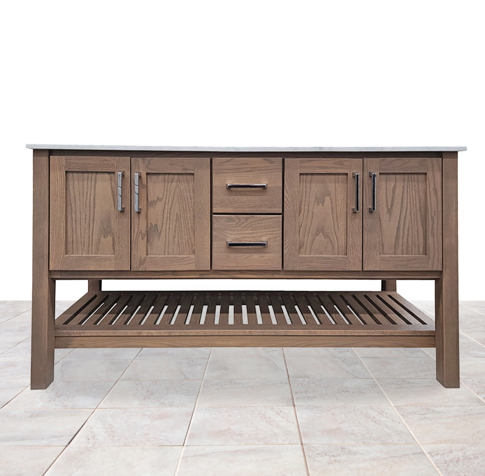 Interlude Oak Driftwood Vanity - Closeout (25% Off!) - Image 2