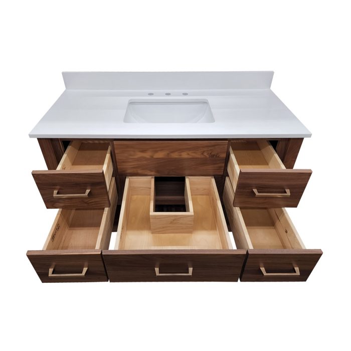 Interlude Walnut Natural Vanity - Image 2