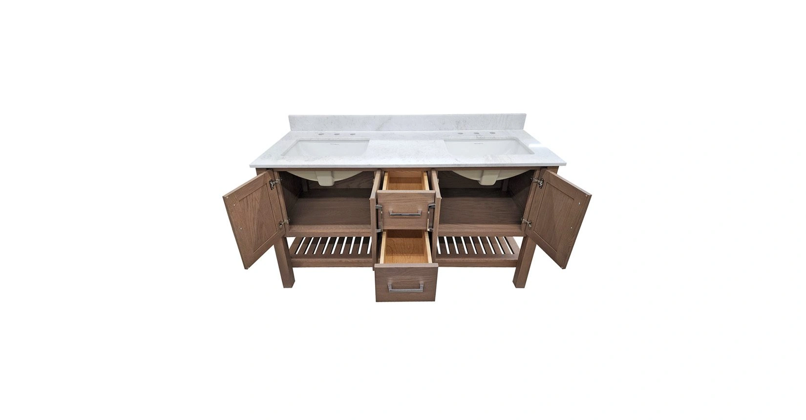 Interlude Oak Driftwood Vanity - Closeout - Image 2