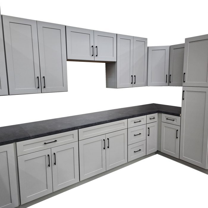 Santana Pebble Grey Kitchen Cabinets