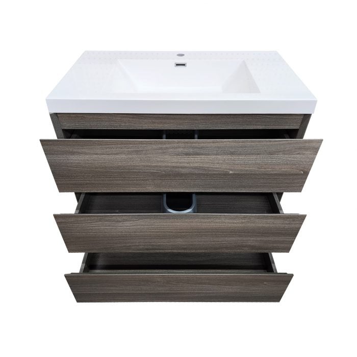 Edison Maple Grey Vanity & Top - Closeout - Image 2