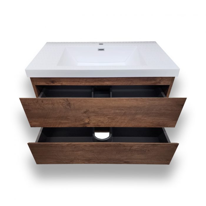 Stockholm Rosewood Wall Hung Combo - Image 2