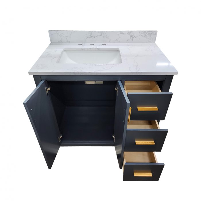 Classic Blue Vanity & Top - Image 2