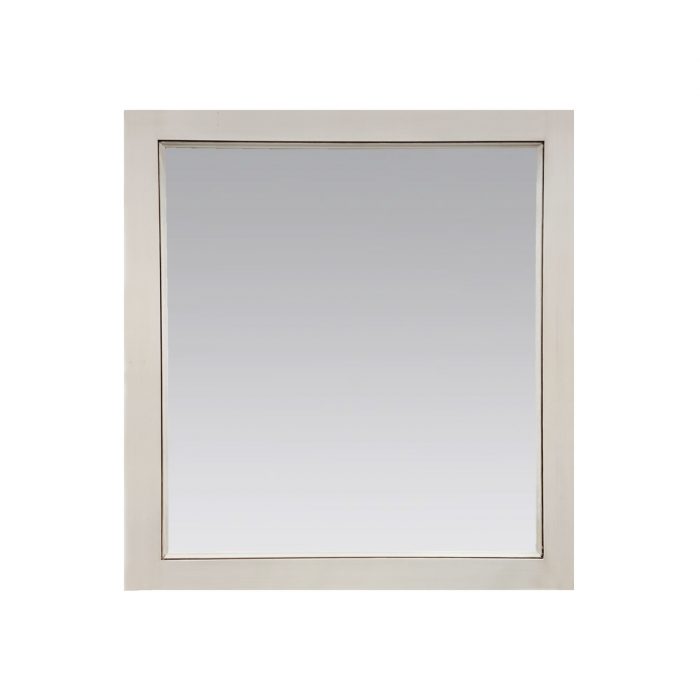 Glazed White Mirror - Closeout