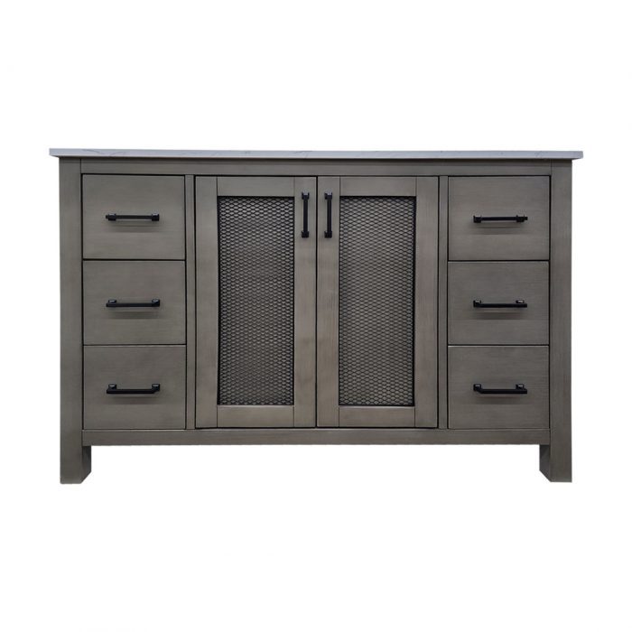 Gray Pine Vanity & Top - Closeout