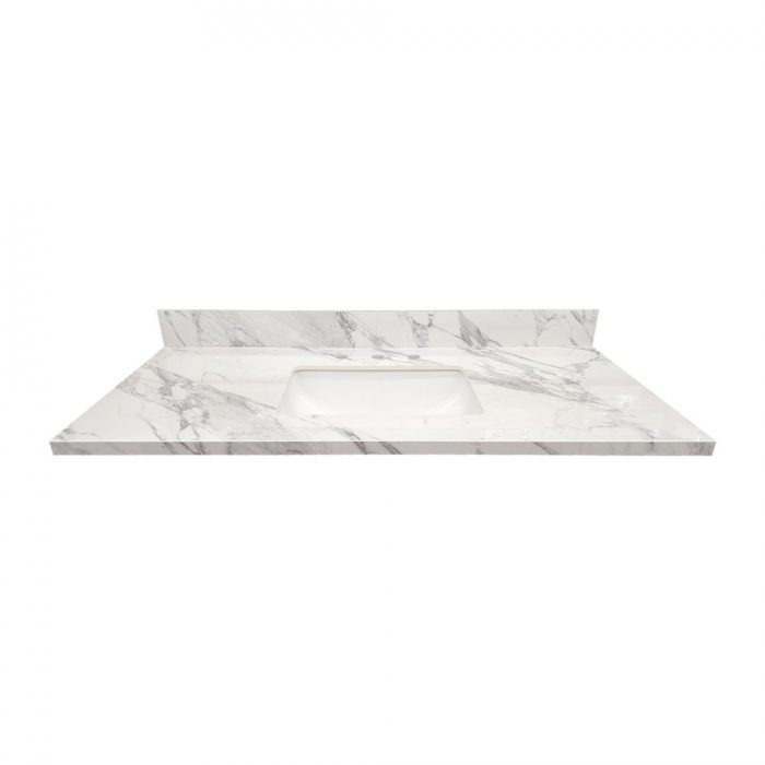 Maui White Sintered Stone Vanity Top