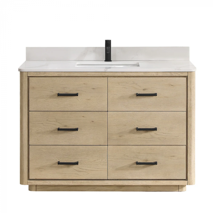 Aquiline Natural Oak Vanity & Top Combo - Image 3
