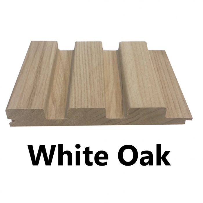 3 Grid Slat Panel (White Oak)