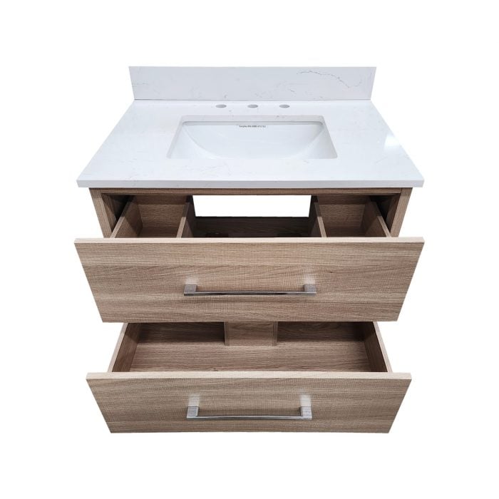 Hartley Nature Oak Vanity & Top Combo - Image 4