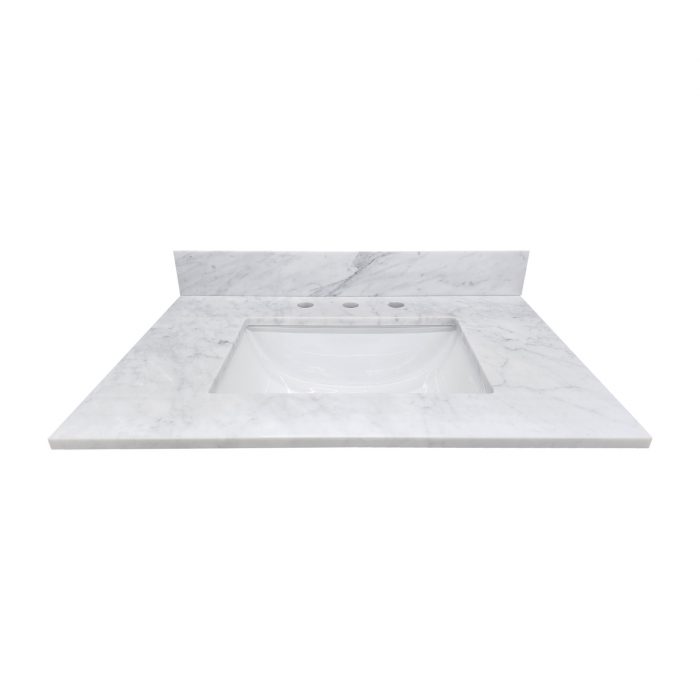 Cygnus Carrara Marble Vanity Top