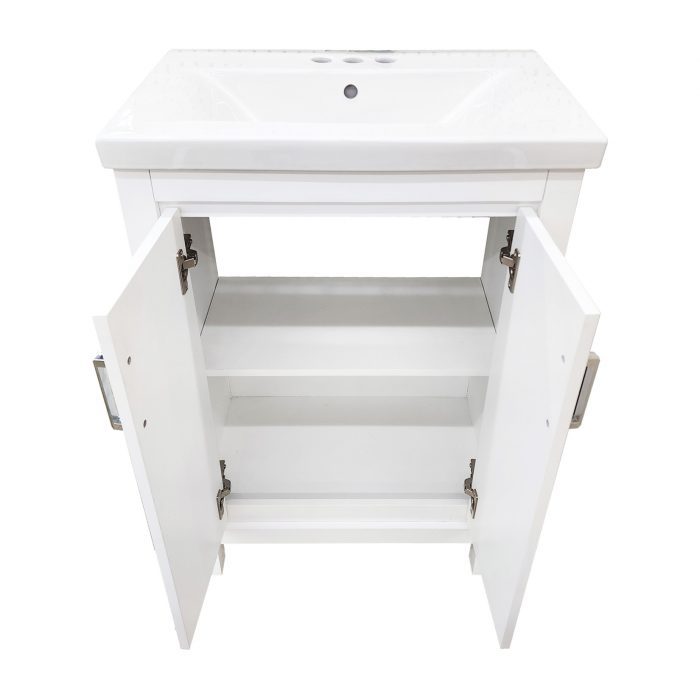 Brees White Vanity & Top Combo - Image 2