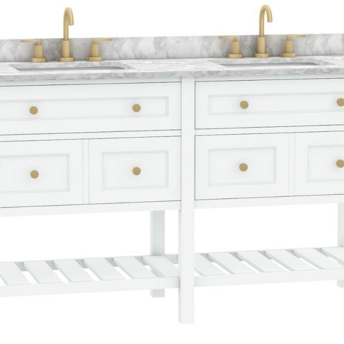 Corry White Vanity & Top Combo - Image 4