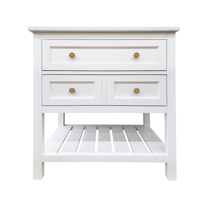 Corry White Vanity & Top Combo