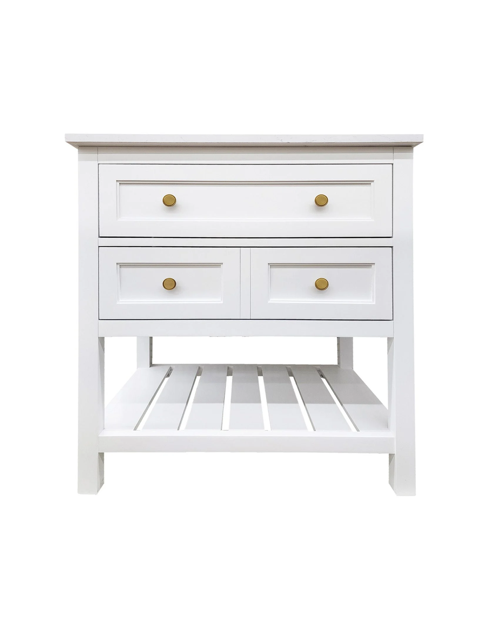 Corry White Vanity & Top Combo