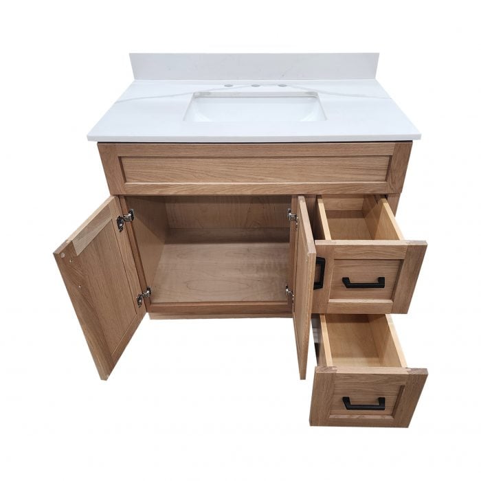 Enoch White Oak Vanity - Image 2