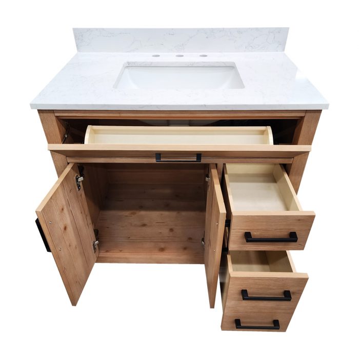 Gavril Light Brown Vanity & Top Combo - Image 2