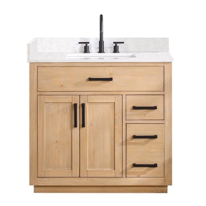 Gavril Light Brown Vanity & Top Combo