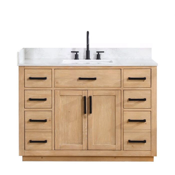 Gavril Light Brown Vanity & Top Combo - Image 3