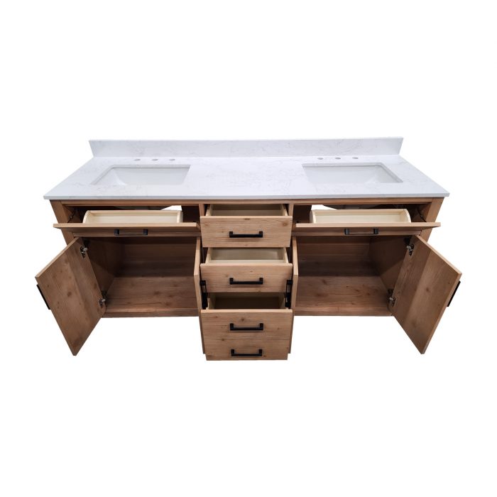 Gavril Light Brown Vanity & Top Combo - Image 6