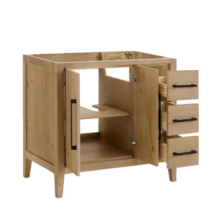 Zoriana Weathered Fir Vanity & Top Combo - Image 2