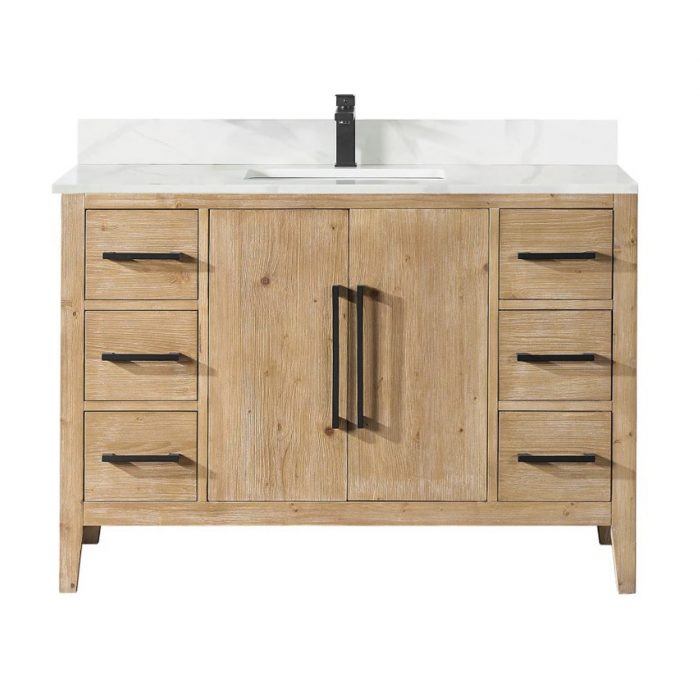 Zoriana Weathered Fir Vanity & Top Combo - Image 3