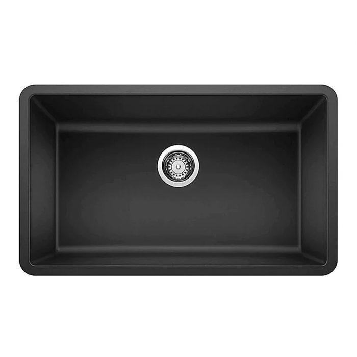 Black Undermount Composite Granite Sink - Single Bowl