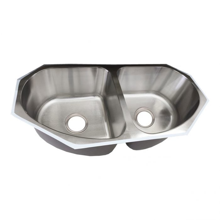 Stainless Steel Undermount Double Arched Kitchen Sink