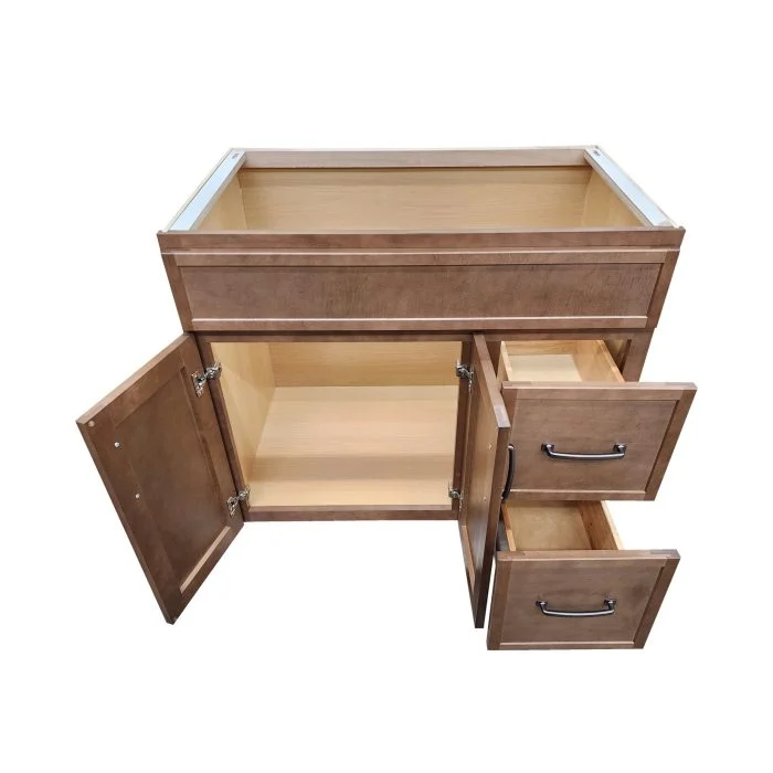 Urbana Pecan Vanity - Closeout - Image 2