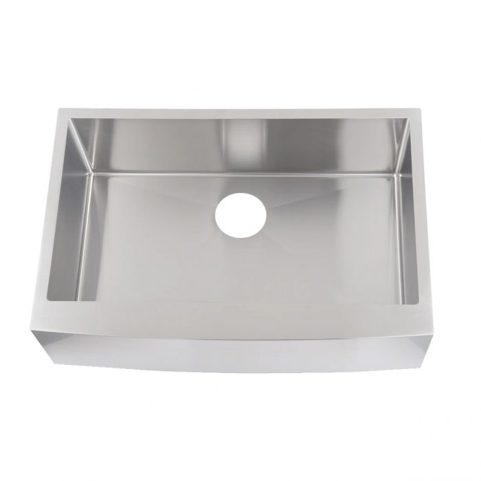 Stainless Steel Farmhouse Kitchen Sink - Single - 30 in. Wide