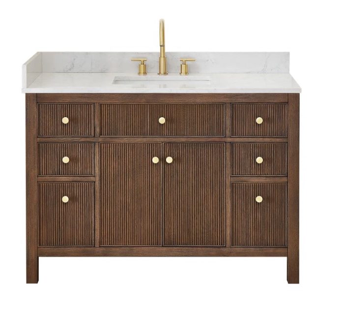 Sarrito Brown Vanity & Top Combo - Image 2