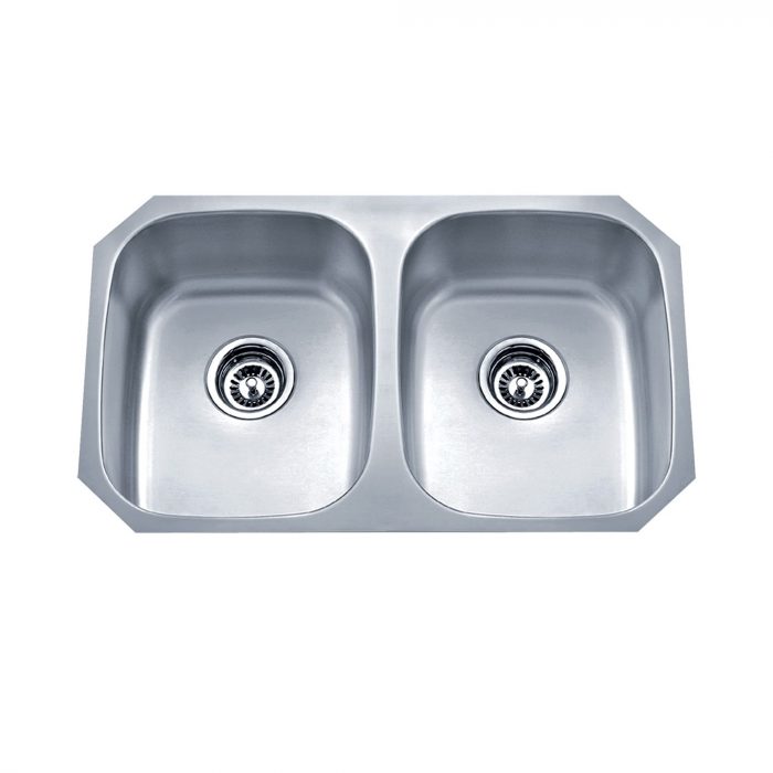 18 Gauge Stainless Steel Undermount Kitchen Sink - Double