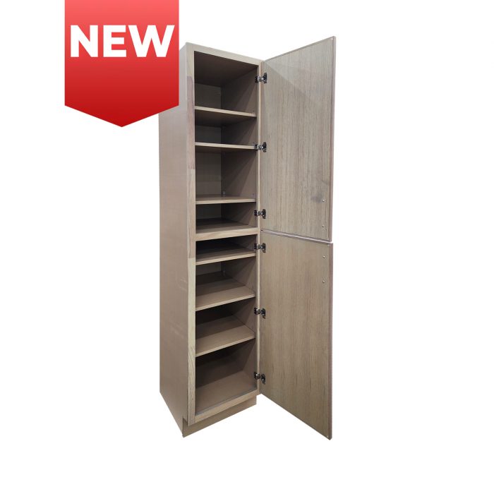 Aria Slim White Oak Linen Cabinet