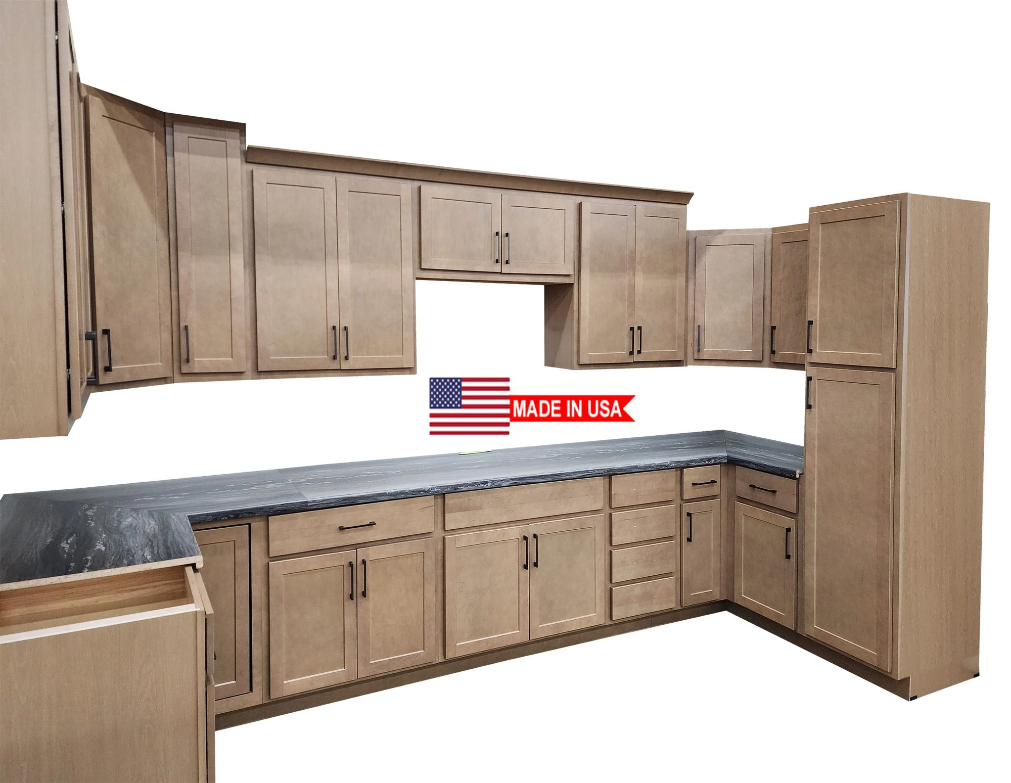 Georgetown Caramel Kitchen Cabinets - Image 2