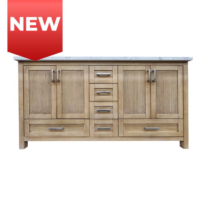 Slatted Serenity Vanity