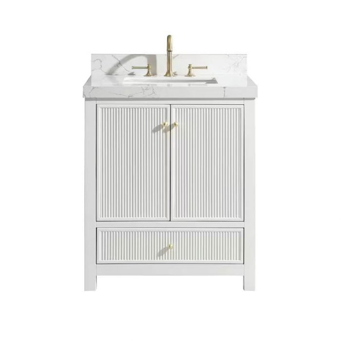 Latta White Vanity & Top Combo - Image 4