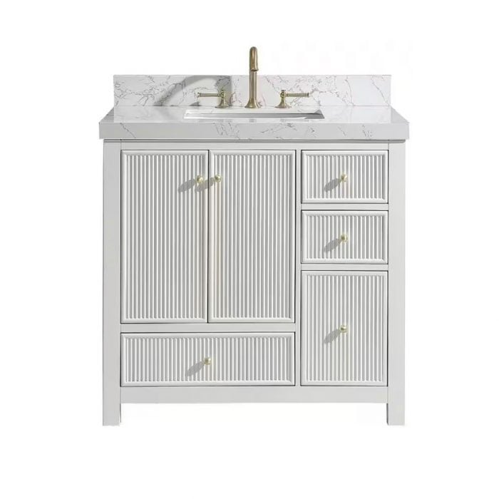 Latta White Vanity & Top Combo - Image 3