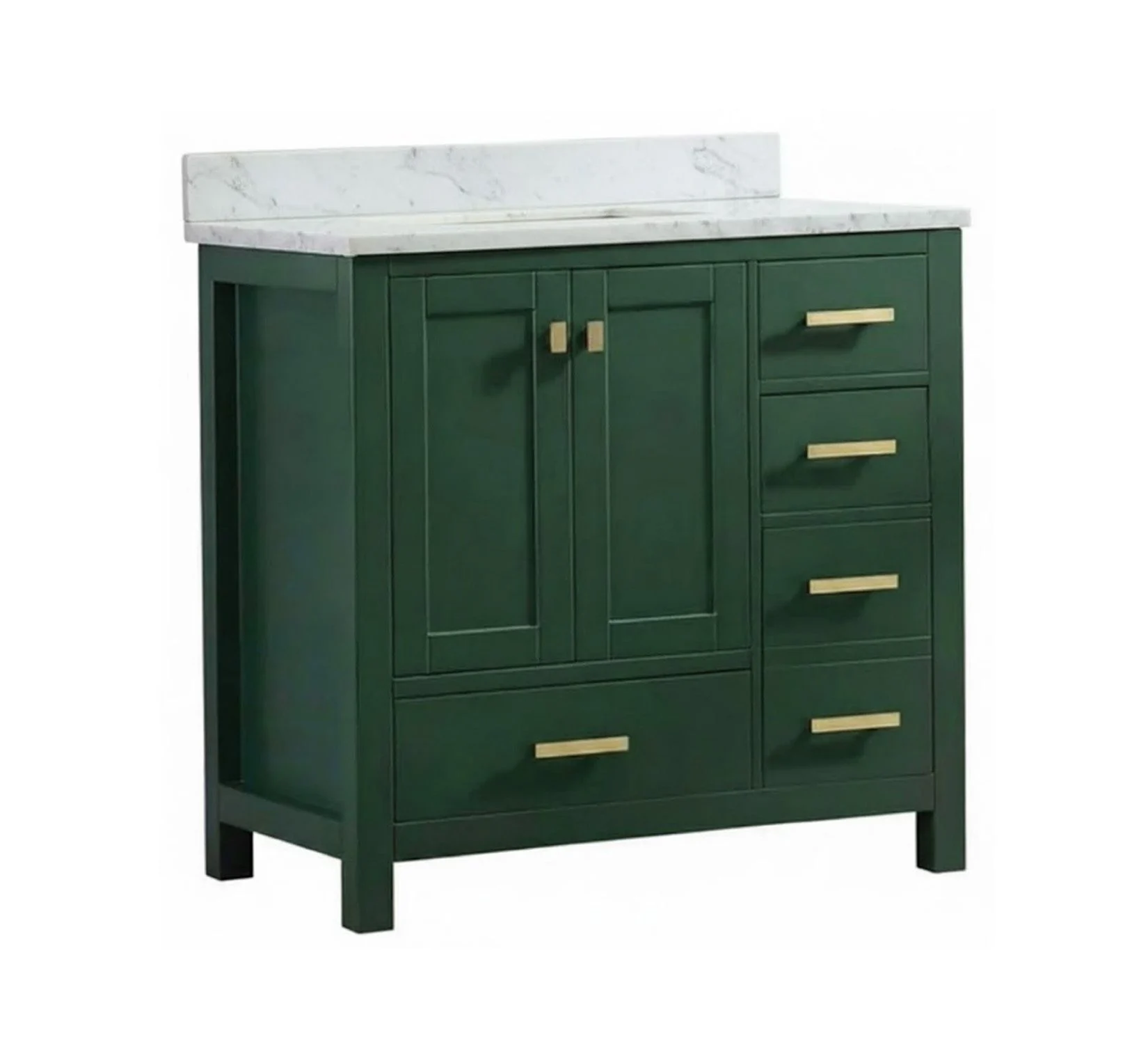 Porter Green Vanity & Top Combo