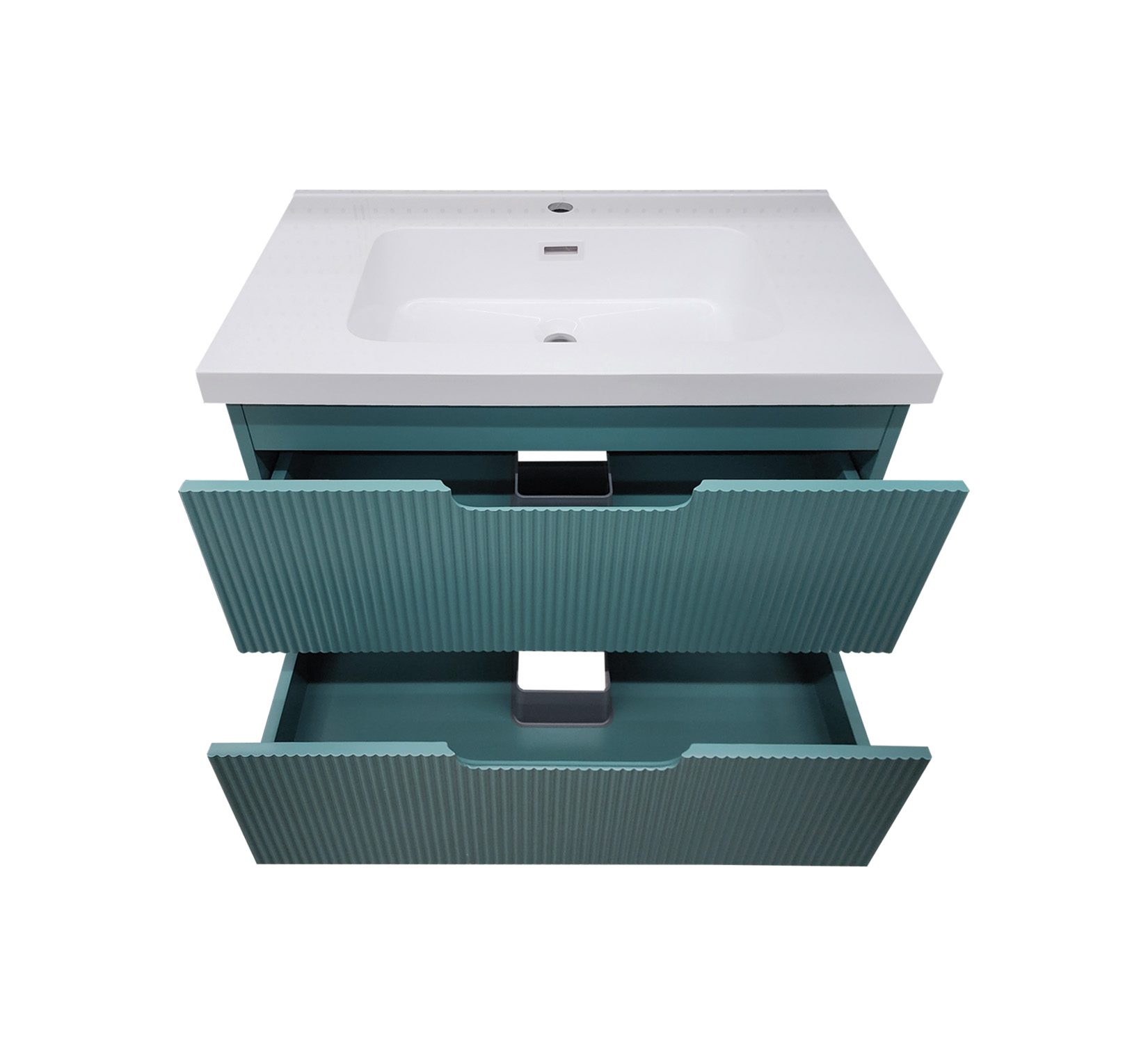 Faron Green Wall Hung Vanity & Top Combo - Image 2