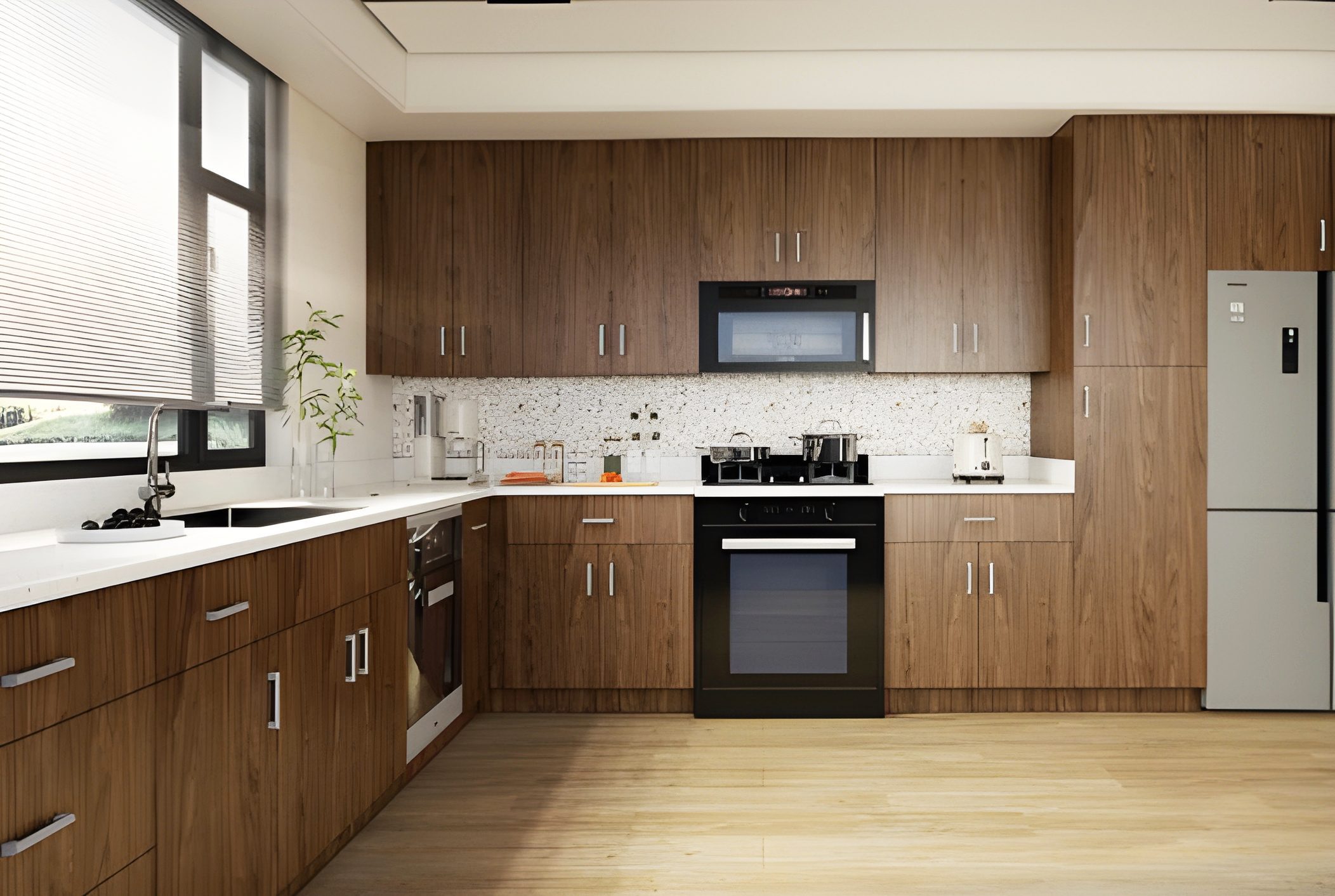 LUMINA LIGHT WALNUT KITCHEN CABINETS (2-3 WEEK LEAD TIME)