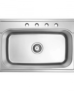 Stainless Steel Overmount Sink – Single Bowl