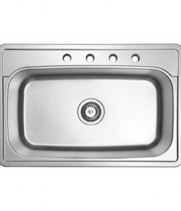 Stainless Steel Overmount Sink – Single Bowl