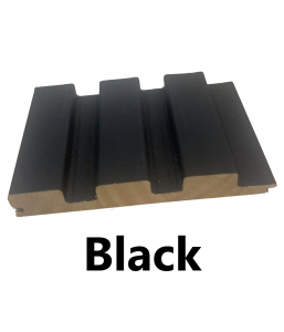 3 Grid Slat Panel (Black)