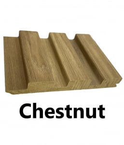 3 Grid Slat Panel (Chestnut)