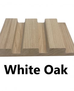 3 Grid Slat Panel (White Oak)
