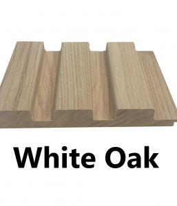3 Grid Slat Panel (White Oak)