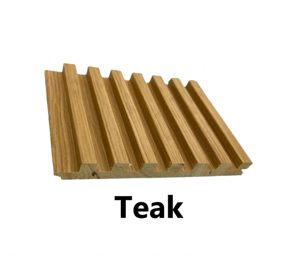 7 Grid Slat Panel (Teak)
