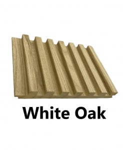 7 Grid Slat Panel (White Oak)
