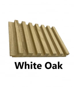 7 Grid Slat Panel (White Oak)