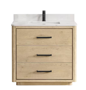 Aquiline Natural Oak Vanity & Top Combo